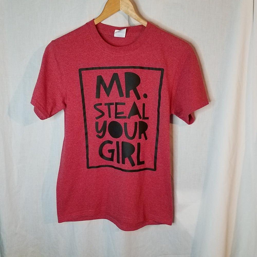 Mr. Steal Your Girl Shirt Tee Kids Large Red Port‎ & Company